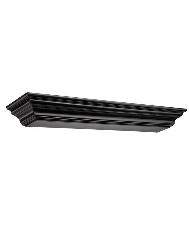 Pearl Mantels 48" Crestwood MDF Fireplace Mantel Shelf 618-48B - Black