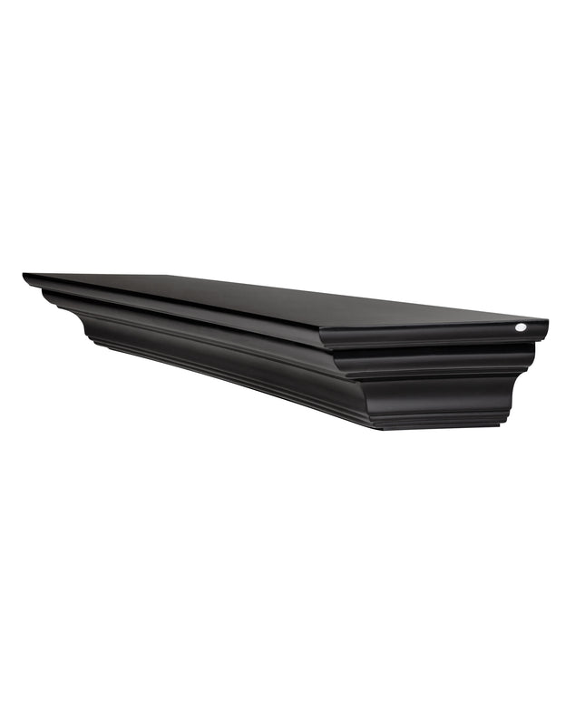 Pearl Mantels 48" Crestwood MDF Fireplace Mantel Shelf 618-48B - Black