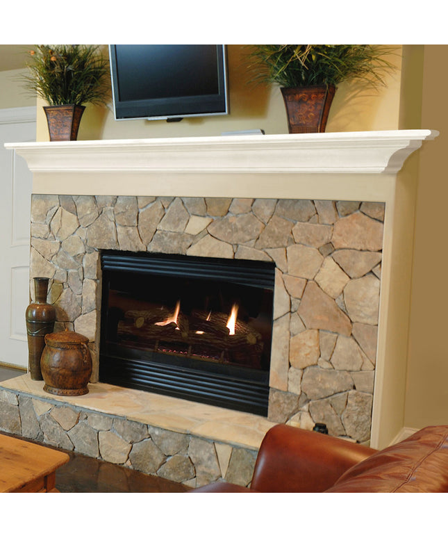 Pearl Mantels 72" Crestwood MDF Fireplace Mantel Shelf 618-72 - White
