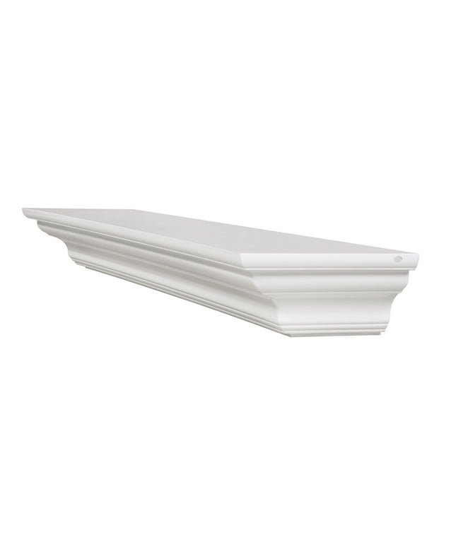 Pearl Mantels 48" Crestwood MDF Fireplace Mantel Shelf 618-48 - White