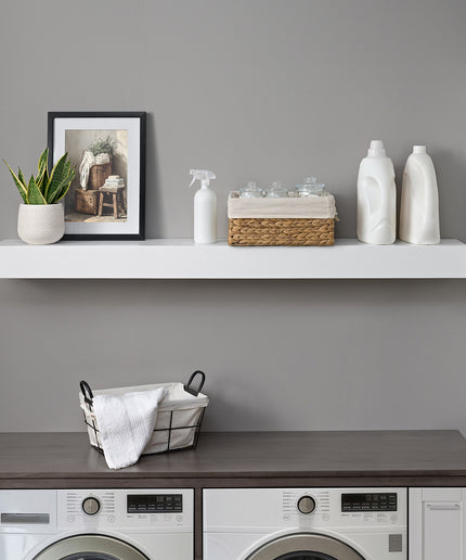Pearl Mantels 60" Tyler MDF Fireplace Mantel Shelf 670-60 - White