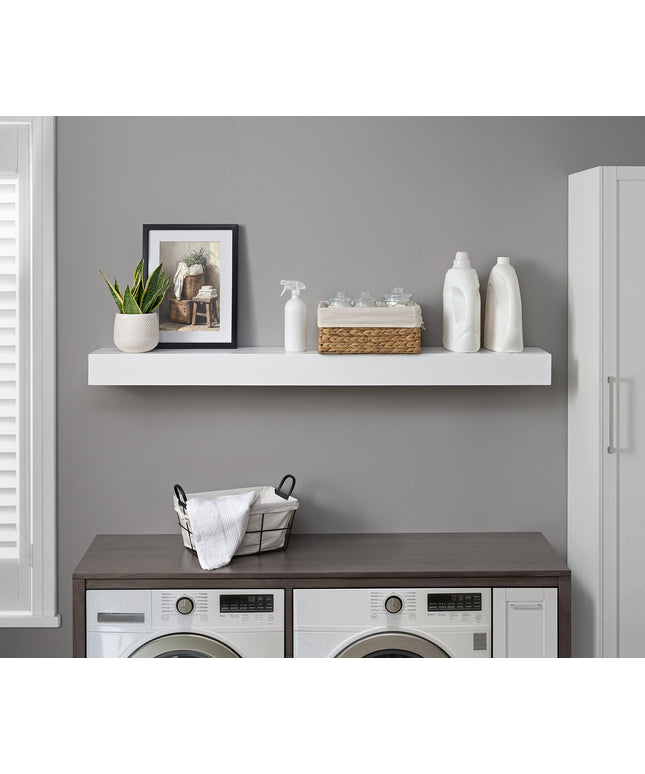 Pearl Mantels 60" Tyler MDF Fireplace Mantel Shelf 670-60 - White
