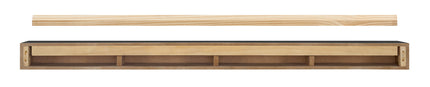 Pearl Mantels 84" Tyler MDF Fireplace Mantel Shelf 670-84B - Black