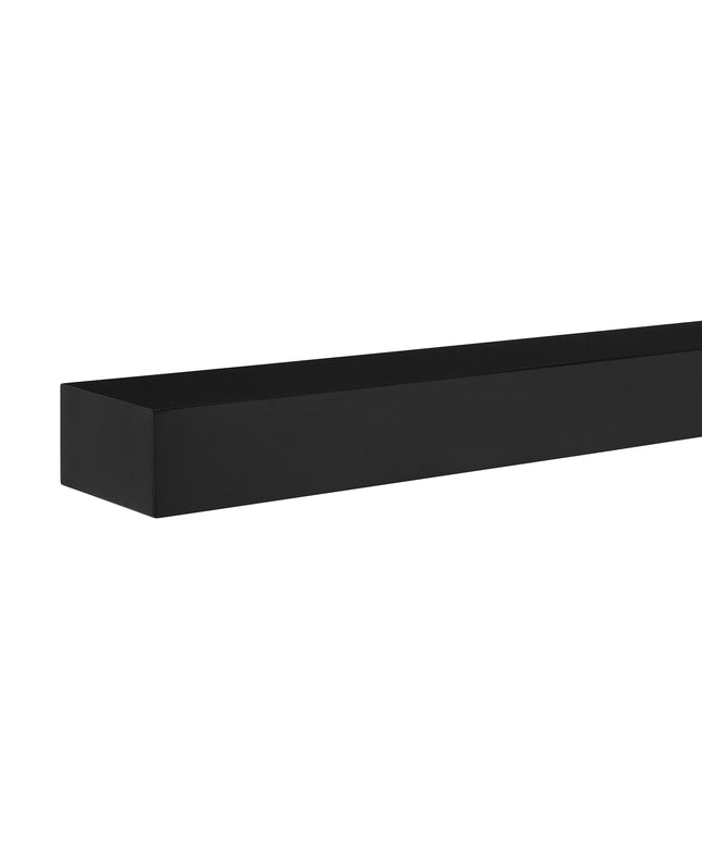 Pearl Mantels 60" Tyler MDF Fireplace Mantel Shelf 670-60B - Black