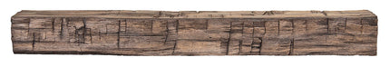 Pearl Mantels 60" Tavern Timbered Beam Non-Combustible Fireplace Mantel Shelf NCT-60RR - River Rock