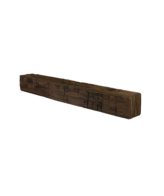 Pearl Mantels 72" Tavern Timbered Beam Non-Combustible Fireplace Mantel Shelf NCT-72TR - Toasted Rye