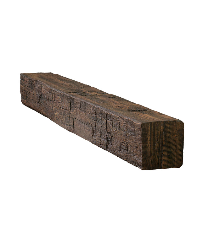 Pearl Mantels 72" Tavern Timbered Beam Non-Combustible Fireplace Mantel Shelf NCT-72TR - Toasted Rye