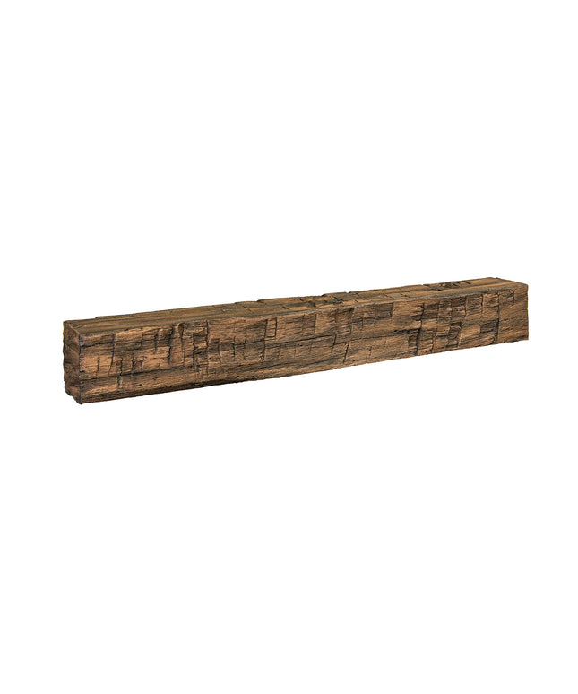 Pearl Mantels 72" Tavern Timbered Beam Non-Combustible Fireplace Mantel Shelf NCT-72FS - Fieldstone