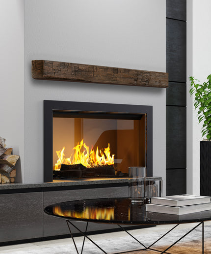 Pearl Mantels 60" Tavern Timbered Beam Non-Combustible Fireplace Mantel Shelf NCT-60TR - Toasted Rye