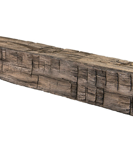 Pearl Mantels 60" Tavern Timbered Beam Non-Combustible Fireplace Mantel Shelf NCT-60RR - River Rock