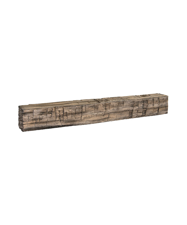 Pearl Mantels 72" Tavern Timbered Beam Non-Combustible Fireplace Mantel Shelf NCT-72RR - River Rock