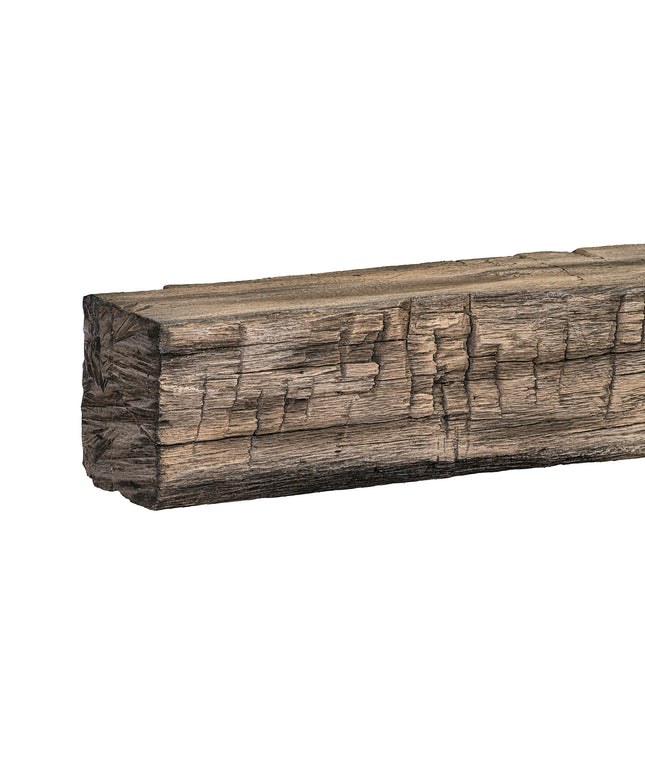 Pearl Mantels 72" Tavern Timbered Beam Non-Combustible Fireplace Mantel Shelf NCT-72RR - River Rock