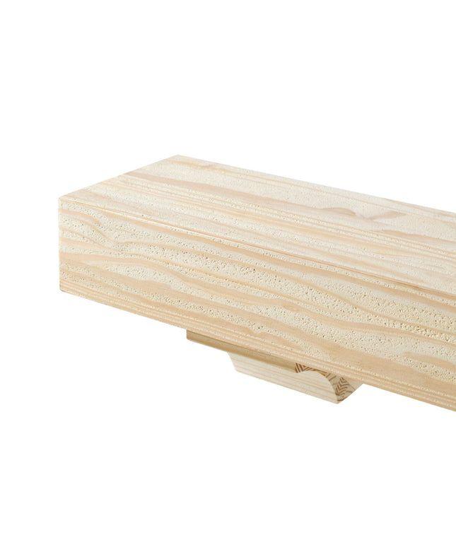 Pearl Mantels 60" Cherokee Wood Fireplace Mantel Shelf with Corbels 355-60 - Unfinished