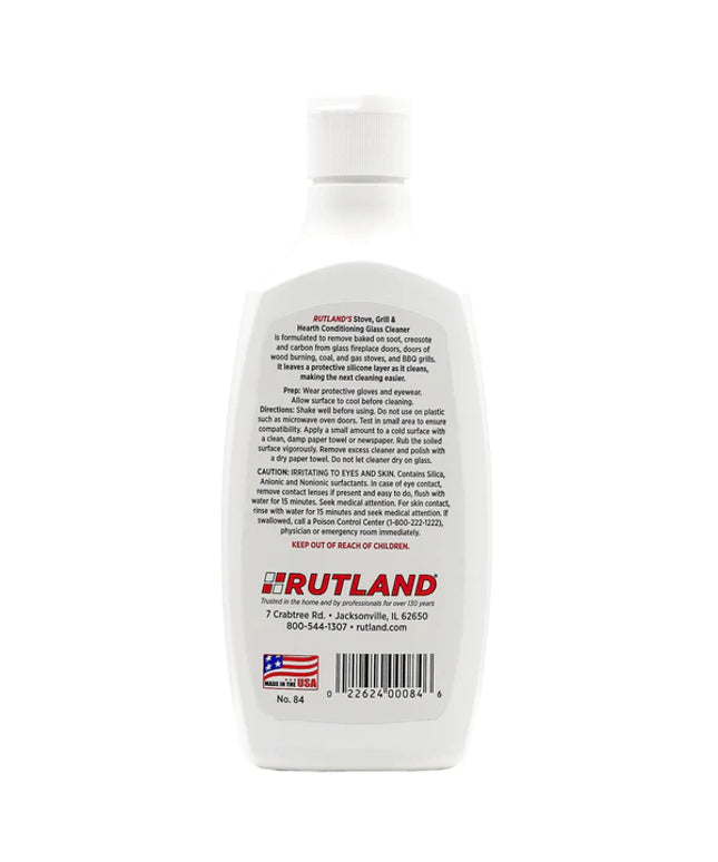 Rutland Stove, Grill & Hearth Conditioning Glass Cleaner 84