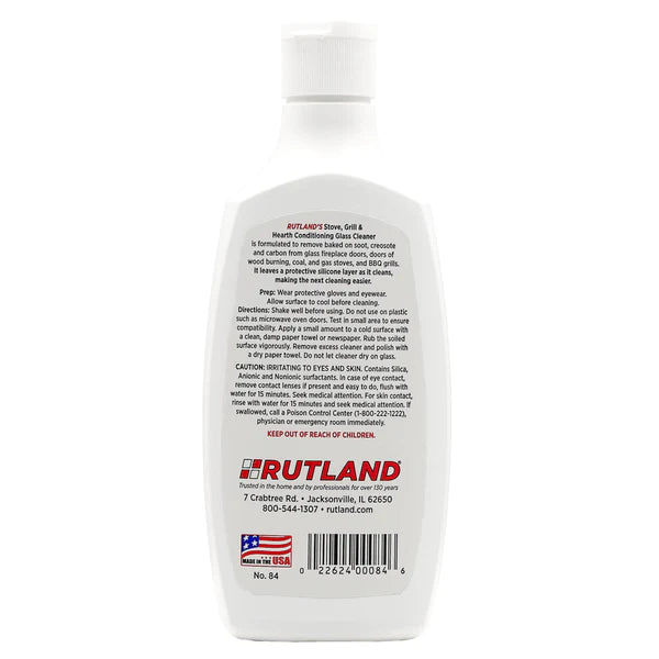 Rutland Stove, Grill & Hearth Conditioning Glass Cleaner 84