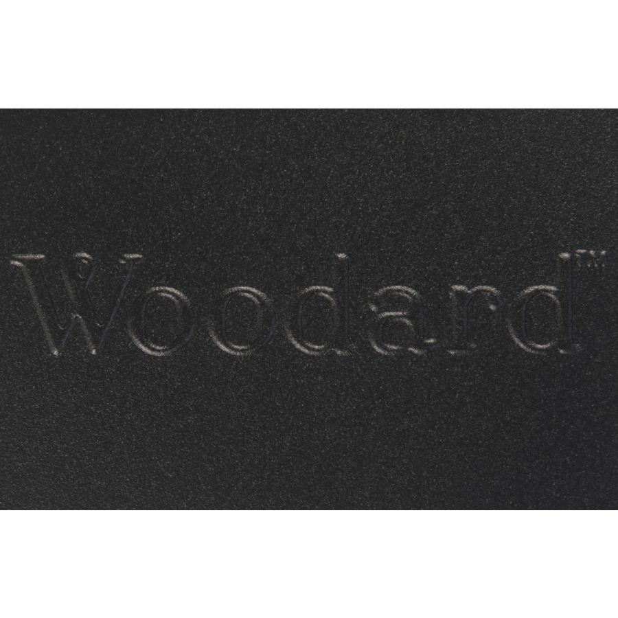 Woodard Derby Cushion Crescent Love Seat 4T0063 - Textured Black / Michelangelo Toast