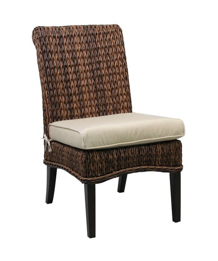 Patio Renaissance Antigua Side Chair with Cushion 973820 - Cloves / Sailcloth Sahara