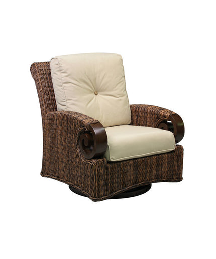 Patio Renaissance Antigua Deep Seat Swivel Glider 973829 - Cloves / Sailcloth Sahara