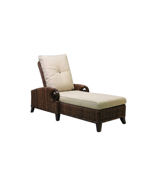 Patio Renaissance Antigua Adjustable Chaise Lounge 973852 - Cloves / Sailcloth Sahara