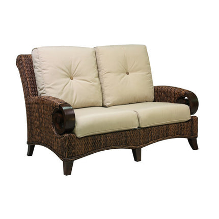 Patio Renaissance Antigua Love Seat 973861 - Cloves / Sailcloth Sahara