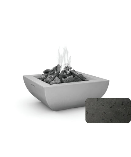 American Fyre Designs 36"W x 36"D x 15-1/4"H Bordeaux Square Fire Bowl 430-BA-11-M6 - Black Lava