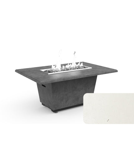 American Fyre Designs 54"W x 36"D x 24"H Rectangle Cosmopolitan Fire Table 635-WA-11-M4 - White Aspen