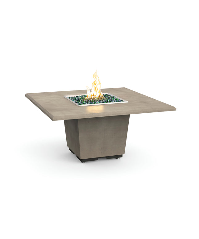 American Fyre Designs 60"W x 60"D x 29"H Square Cosmopolitan Dining Fire Table 642-SM-11-M6 - Smoke