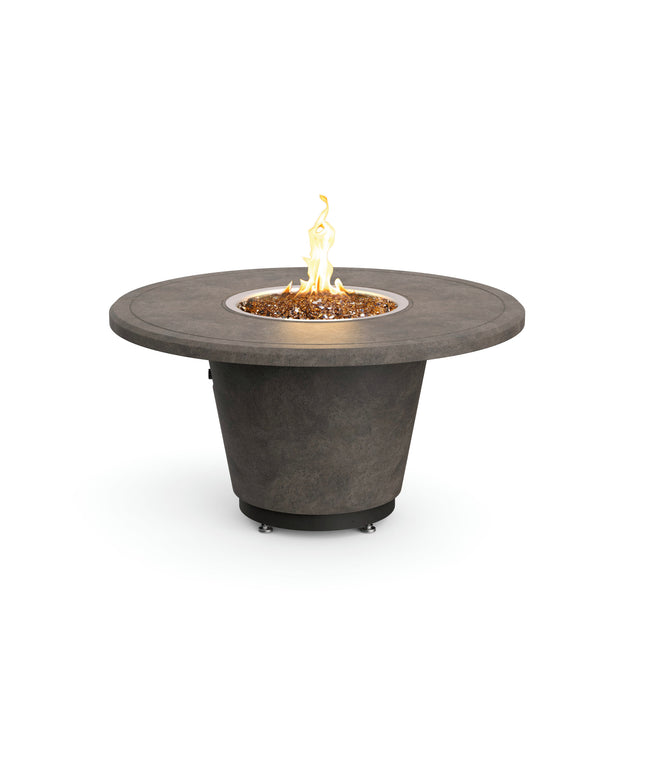 American Fyre Designs 48"Diameter x 24"H Round Cosmopolitan Fire Table 645-DB-11-M2 - Dark Bassalt