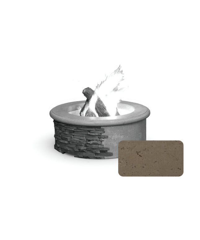 American Fyre Designs 39"Diameter x 14-1/2"H Contractor's Model Round Fire Pit 685-SM-11-M6 - Smoke