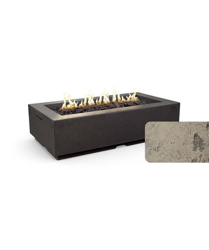 American Fyre Designs 56-1/4"W x 30-1/4"D x 15-1/4"H Louvre Fire Pit 689-LB-11-M7 - Light Bassalt