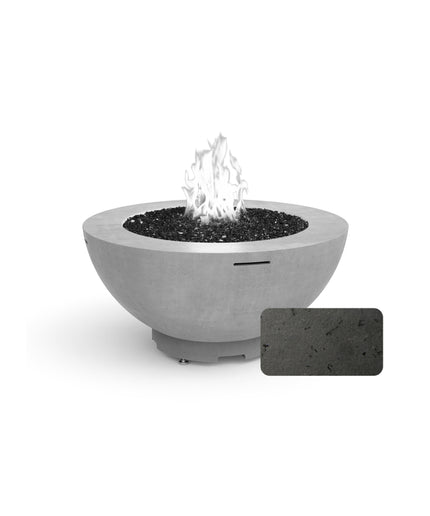 American Fyre Designs 48"Diameter x 22"H Round Fire Bowl 731-BA-11-M6 - Black Lava