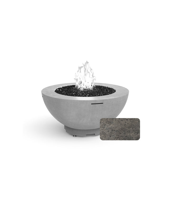 American Fyre Designs 48"Diameter x 22"H Round Fire Bowl 731-DB-11-M6 - Dark Bassalt