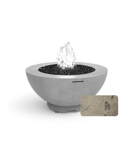 American Fyre Designs 48"Diameter x 22"H Round Fire Bowl 731-LB-11-M6 - Light Bassalt
