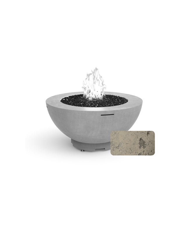 American Fyre Designs 48"Diameter x 22"H Round Fire Bowl 731-LB-11-M6 - Light Bassalt