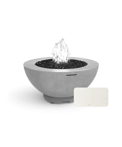American Fyre Designs 48"Diameter x 22"H Round Fire Bowl 731-WA-11-M6 - White Aspen