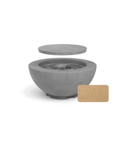 American Fyre Designs 32"Diameter x 15"H Round Fire Bowl 735-CB-11-M2 - Cafe Blanco