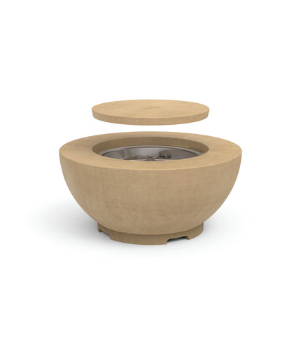 American Fyre Designs 36"Diameter x 16-1/2"H Round Fire Bowl 736-CB-11-M2 - Cafe Blanco