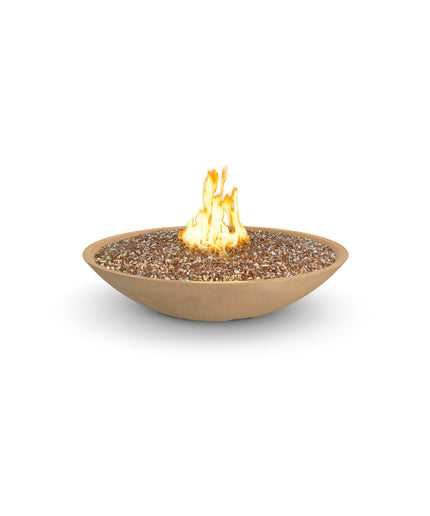 American Fyre Designs 48"Diameter x 10-1/2"H Round Marseille Fire Bowl 751-CB-11-M6 - Cafe Blanco
