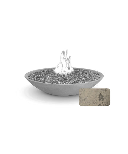 American Fyre Designs 48"Diameter x 10-1/2"H Round Marseille Fire Bowl 751-LB-11-M6 - Light Bassalt