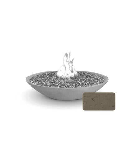 American Fyre Designs 48"Diameter x 10-1/2"H Round Marseille Fire Bowl 751-SM-11-M6 - Smoke