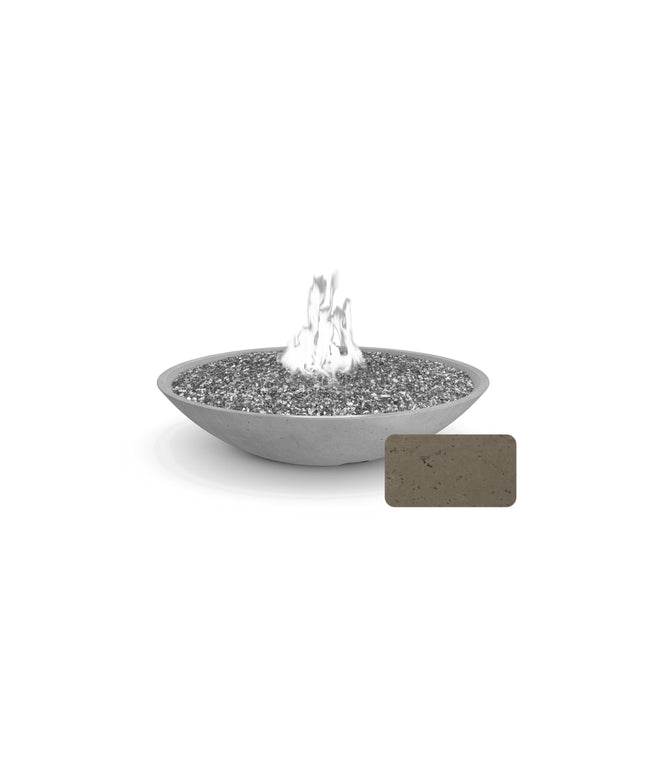 American Fyre Designs 48"Diameter x 10-1/2"H Round Marseille Fire Bowl 751-SM-11-M6 - Smoke