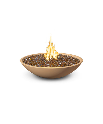 American Fyre Designs 40"Diameter x 10-1/2"H Round Marseille Fire Bowl 752-CB-11-M6 - Cafe Blanco