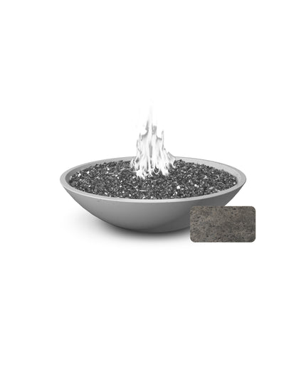 American Fyre Designs 40"Diameter x 10-1/2"H Round Marseille Fire Bowl 752-DB-11-M6 - Dark Bassalt