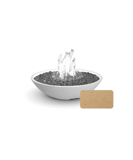 American Fyre Designs 32"Diameter x 8-1/2"H Round Marseille Fire Bowl 753-CB-11-M6 - Cafe Blanco