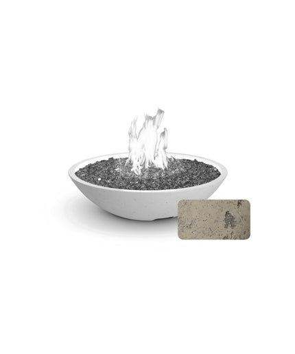 American Fyre Designs 32"Diameter x 8-1/2"H Round Marseille Fire Bowl 753-LB-11-M6 - Light Bassalt