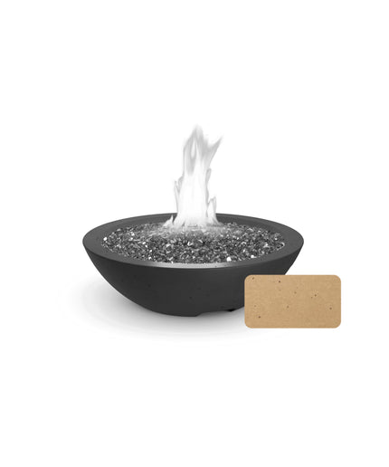 American Fyre Designs 24"Diameter x 6-1/2"H Round Marseille Fire Bowl 755-CB-11-M2 - Cafe Blanco