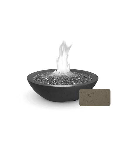 American Fyre Designs 24"Diameter x 6-1/2"H Round Marseille Fire Bowl 755-SM-11-M2 - Smoke