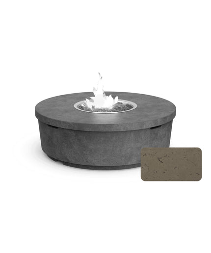 American Fyre Designs 47" Diameter x 15-1/2"H Round Contempo Fire Table 782-SM-11-M2 - Smoke