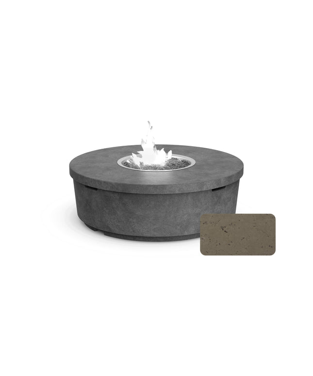 American Fyre Designs 47" Diameter x 15-1/2"H Round Contempo Fire Table 782-SM-11-M2 - Smoke