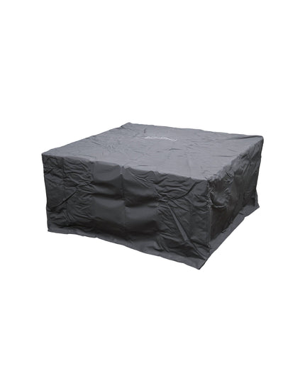 American Fyre Designs 44"W x 44"D x 15-1/2"H Square Chat Firepit Cover 8146A - Black